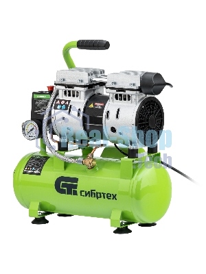 Компрессор безмаслянный малошумный Сибртех МБ 750/10,750 Вт, 10 л, 150 л/мин