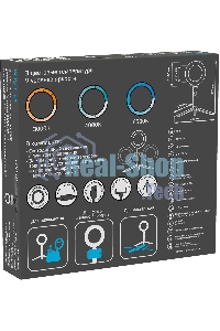 Светильник кольцевой Gauss 10W 600lm 3000-6500K 5V USB IP20 160x23мм черный дим, пульт LED 8