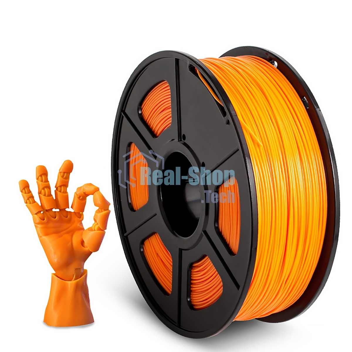 Филамент NVPrint ABS Orange для 3D печати диаметр 1.75мм длина 330 метров масса 1 кг