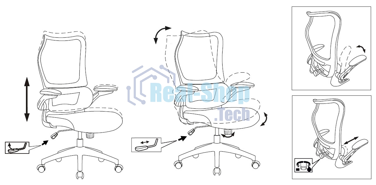 Кресло руководителя Бюрократ Sigma 1 серый, сетка/ткань, крестов. пластик