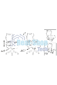 Кресло руководителя Бюрократ Sigma 1 серый, сетка/ткань, крестов. пластик