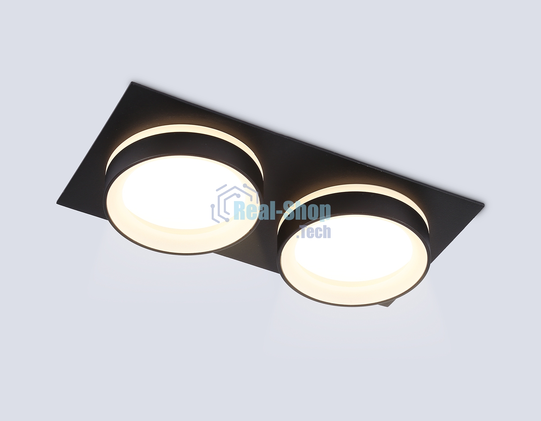 Светильник Ambrella light TN6712/2 BK черный IP44 GX53/2 max 15W 210*105*45
