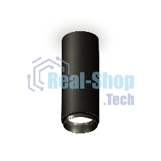 Светильник Ambrella Light XS6343002 SBK/PBK черный песок/черный полированный MR16 GU5.3 (C6343, N6121)
