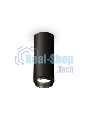 Светильник Ambrella Light XS6343002 SBK/PBK черный песок/черный полированный MR16 GU5.3 (C6343, N6121)