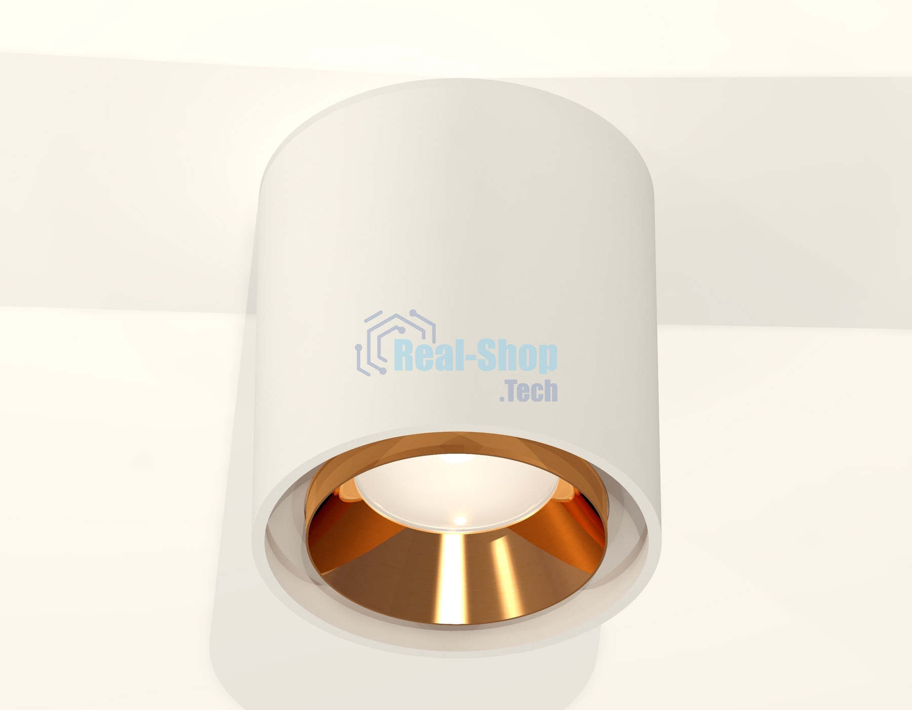 Светильник Ambrella Light XS7722004 SWH/PYG белый песок/золото желтое полированное MR16 GU5.3 (C7722, N7034)