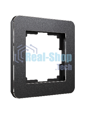 Рамка на 1 пост Platinum (черный алюминий) W0012608
