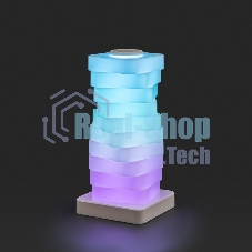 Светодиодный светильник Пирамида RGB/ТЕПЛЫЙ БЕЛЫЙ 11,6х11,6х23,8 см, питание USB NEON-NIGHT