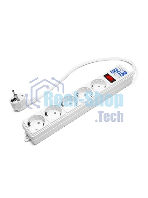 Сетевой фильтр Power Cube B 0,5 м 5 розеток (белый) 10А/2,2кВт