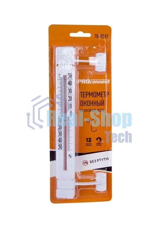 Термометр наружный оконный на клейкой ленте