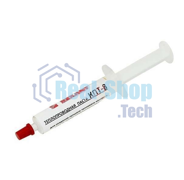Паста теплопроводная Rexant 09-3751 КПТ-8 шприц 2 мл