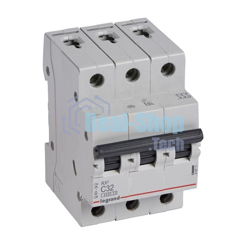 Выключатель автоматический RX3 4,5кА 32А 3П C RX3 Авт.выключатель 4,5кА 32А 3П C