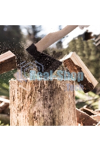 Топор кованный, в сборе, 890/1200 г, деревянное топорище, 500 мм, АО, (Ижевск) Россия