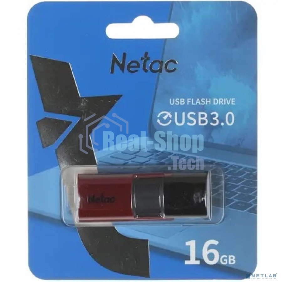 Флешка USB Netac U182 красный 16 Gb NT03U182N-016G-30RE, USB 3.0
