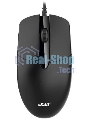 Мышь проводная Acer OMW300 черный, 1200 dpi, USB, кнопки - 3