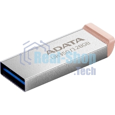 Флешка USB ADATA UR350 (UR350-128G-RSR/BG), 128Gb, USB 3.2, R/W 100/15, серебристый/коричневый