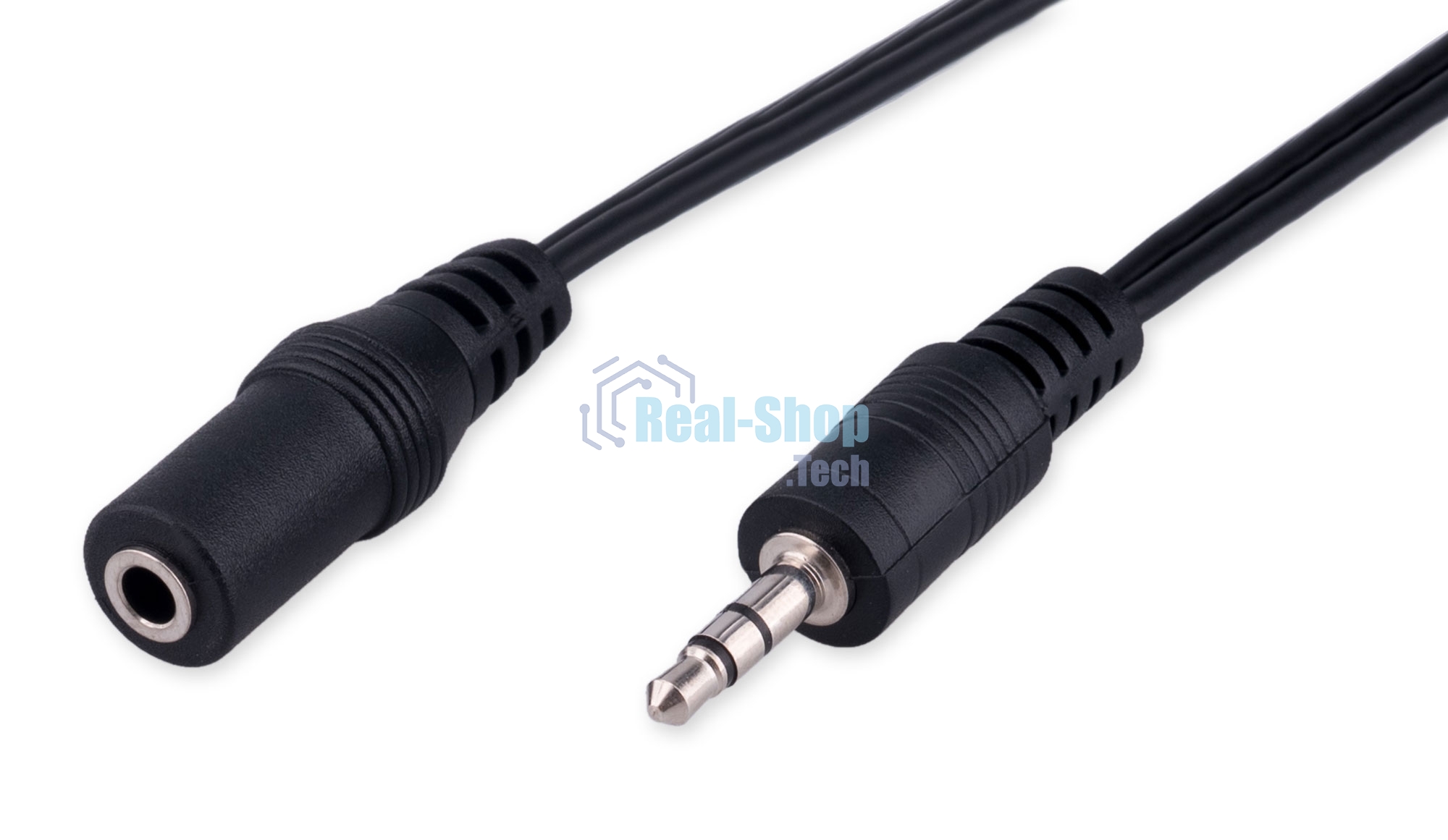 Кабель-удлинитель аудио Cablexpert CCA-423-2M-N, Jack 3.5(M)/Jack 3.5(F), 2м, черный, пакет