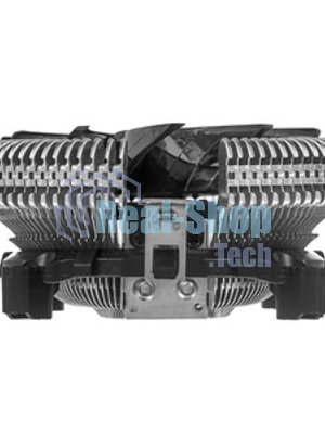 Кулер для процессора Crown CM-S1250TPWM v2 серебристый/черный, 95 мм, алюминий, 2000 об/мин, 28.7 дБ, 4 pin, 125 Вт, 53 мм