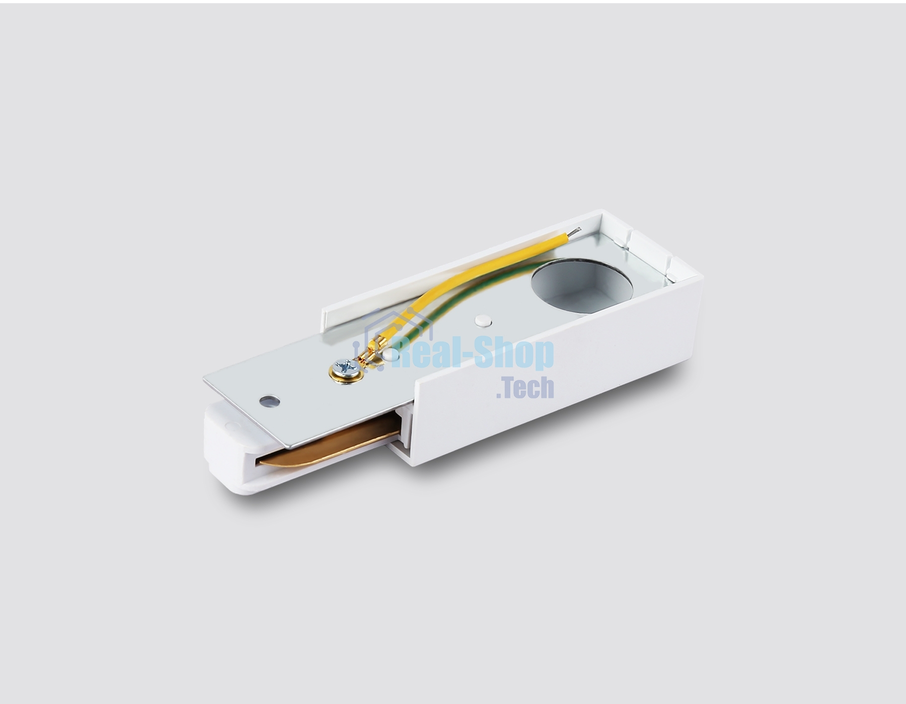 Ввод питания для накладного шинопровода GL7151 WH белый ввод питания IP20 Standard 220V NEW 108*35*20