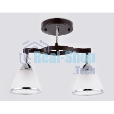 Светильник Ambrella light TR3111/2 DCF/CH темный кофе/хром E27 max 40W 400*150*315