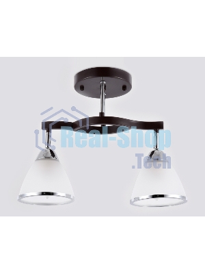 Светильник Ambrella light TR3111/2 DCF/CH темный кофе/хром E27 max 40W 400*150*315