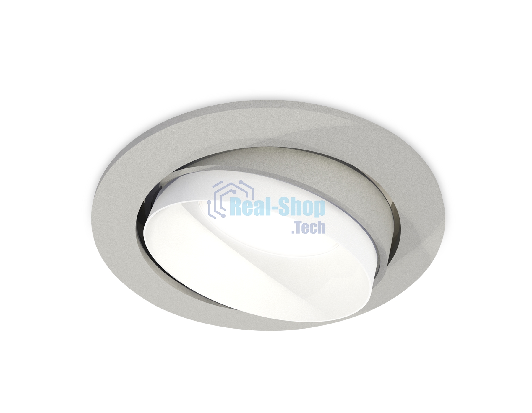 Комплект встраиваемого поворотного светильника Ambrella light XC7653020 SGR/SWH серый песок/белый песок MR16 GU5.3 (C7653, N7030)
