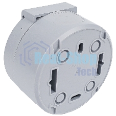 Ovivo Розетка с/з с крышкой, IP54, ОУ, ИксВан (xONE), серый, 406-240000-249