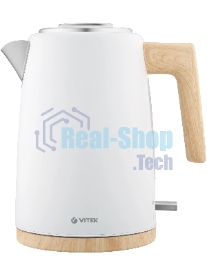 Чайник электрический Vitek VT-1154 1.7л. 2200Вт белый/дерево