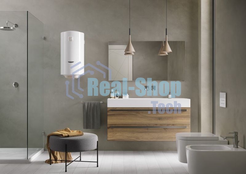 Водонагреватель электрический Ariston DUNE1 R 80 V 1,5K SLIM PL белый, накопительный, 80 л, 1,5 кВт