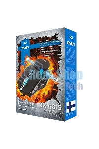 Мышь проводная SVEN RX-G815 черный, 8000 dpi, USB, кнопки - 7