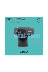 Веб-камера Logitech Webcam HD Pro C270, 3MP, 1280x720, Rtl