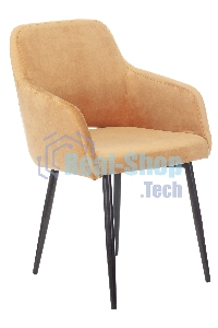 Кресло офисное Бюрократ CH-380F янтарный Italia 9, на ножках, металл черный