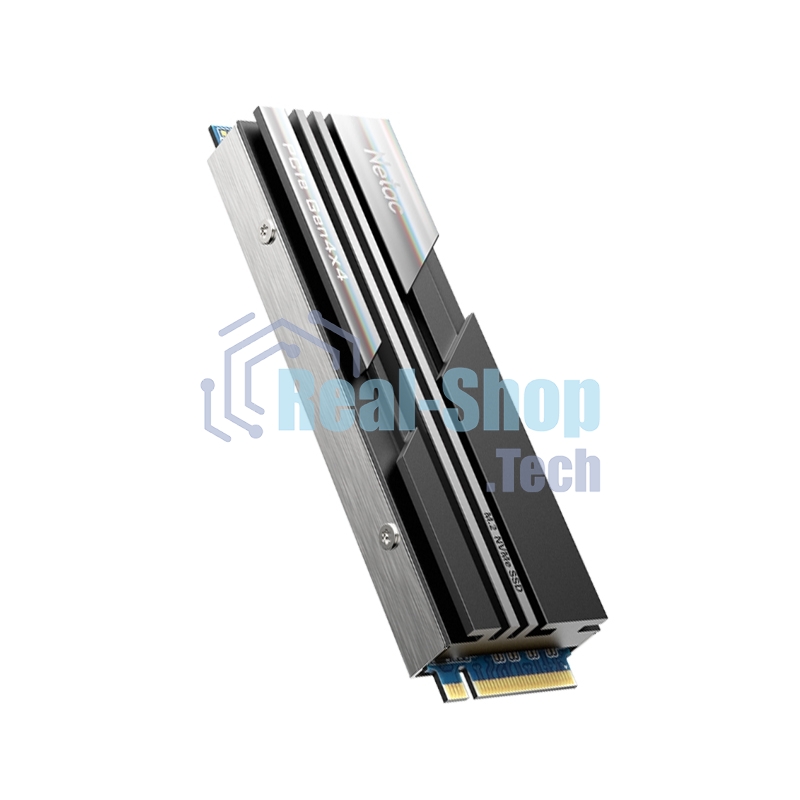 Накопитель SSD Netac NV5000, 500Gb, M.2 2280, PCIe 4.0 x4, NVMe, R/W 5000/2500, с радиатором