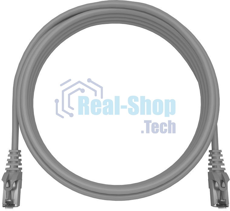 Патч-корд NTSS NTSS-PC-FTP-RJ45-5e-3.0-LSZH-GY NTSS-PC-FTP-RJ45-5E-3.0-LSZH FTP RJ-45 вил.-вилка RJ-45 cat.5e 3м серый LSZH (уп.:1шт) 26AWG