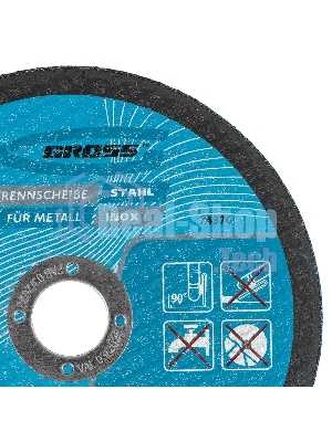 Круг отрезной по металлу Gross 150 х 1,6 х 22,2 мм, WA46TBF