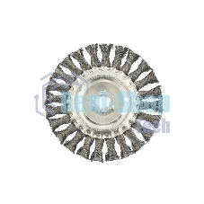 Щетка Matrix для УШМ 125 мм, М14, плоская, крученая проволока 0,35 мм