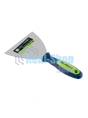 Шпательная лопатка из нержавеющей стали Сибртех 120 мм, двухкомпонентная рукоятка