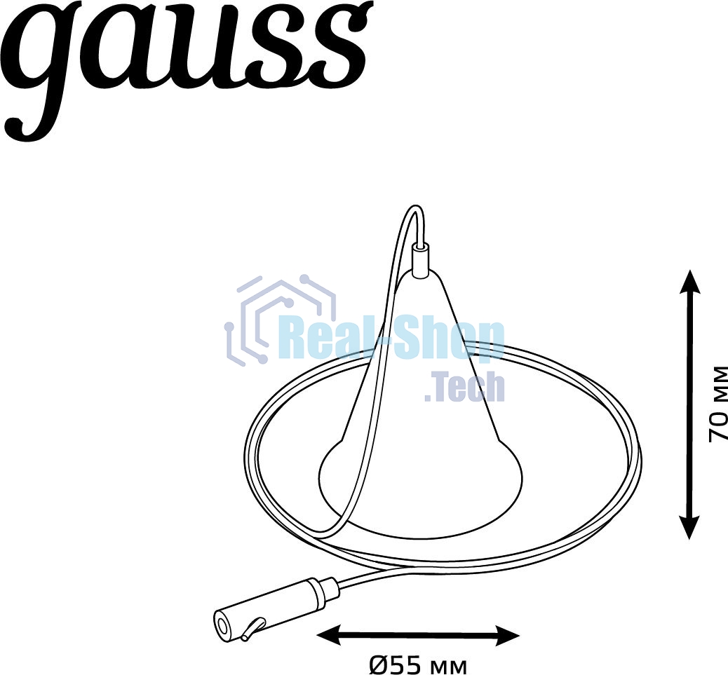 Комплект подвес. Gauss TR120 белый