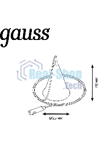 Комплект подвес. Gauss TR120 белый