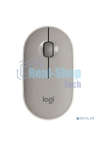 Мышь беспроводная Logitech Pebble M350 серый, 1000 dpi, радиоканал, Bluetooth, USB, кнопки - 3