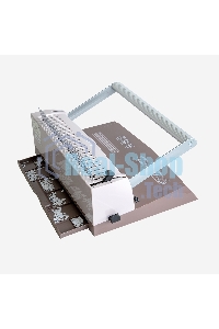 Переплетчик ГЕЛЕОС БП-16 коричневый на пластиковую пружину, А4, ручная перфорация 16 листов, переплет макс до 500 л., глубина перфорации 2-3-4-5 мм