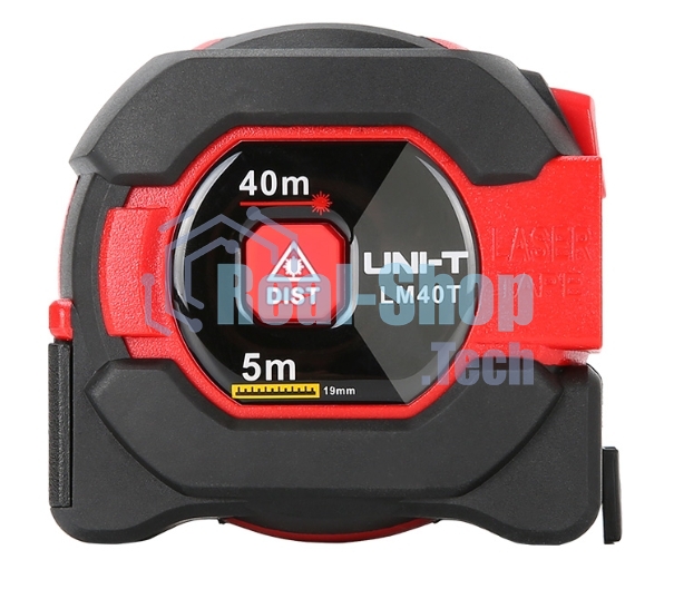 Рулетка 5 м с лазерным дальномером UNI-T LM40T до 40 метров