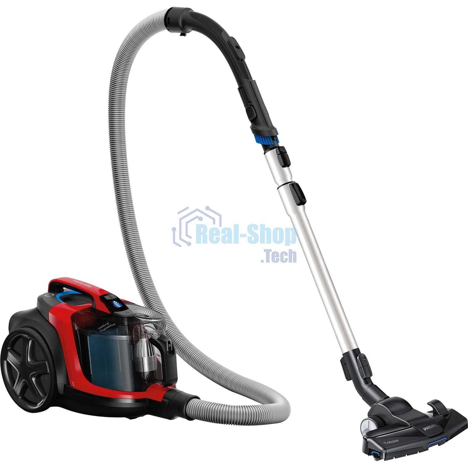 Пылесос Philips FC9728/01 красный/черный, 420/2000 Вт, уборка сухая, пылесборник контейнер, 2 л