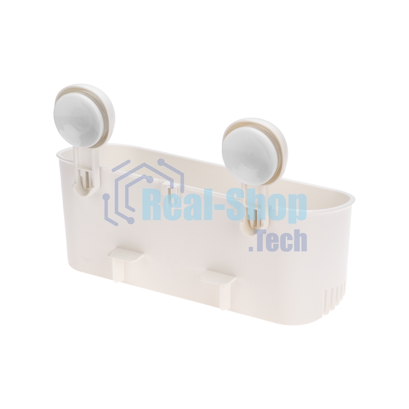 Полка для ванной комнаты HALSA HLS-F-103W на вакуумной присоске, прямая