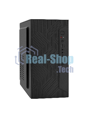 Компьютерный корпус Minitower ExeGate BAA-303-UNS400 (mATX, БП UNS400 с вент. 12см, 2*USB, HD Audio, черный)