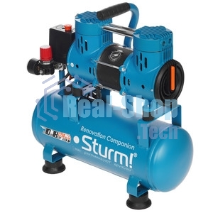 Компрессор воздуш Sturm! AC93210OL.безмасл.бесшумн. 900Вт,10л,2750об/мин,180л/мин,8бар