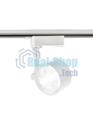 Трековый однофазный светодиодный светильник Ambrella light GL6388 WH белый LED 7W 4200K 24°