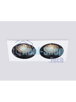 Светильник встраиваемый Ambrella light TN102732/2 WH/BK белый/черный GU5.3 175*92*23