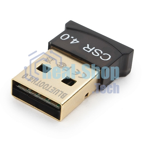 Адаптер Bluetooth Gembird, BTD-MINI5, ультратонкий корпус, v.4.0, 50 метров, до 24 Мбит/сек, USB