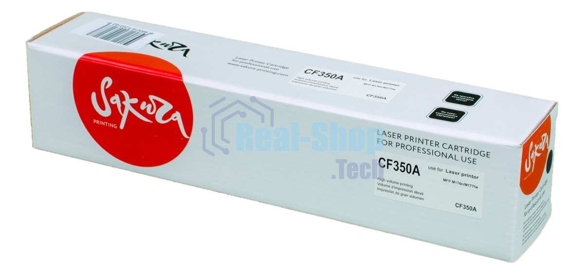 Картридж Sakura CF350A для HP MFP M176/M177, черный, 1300к.