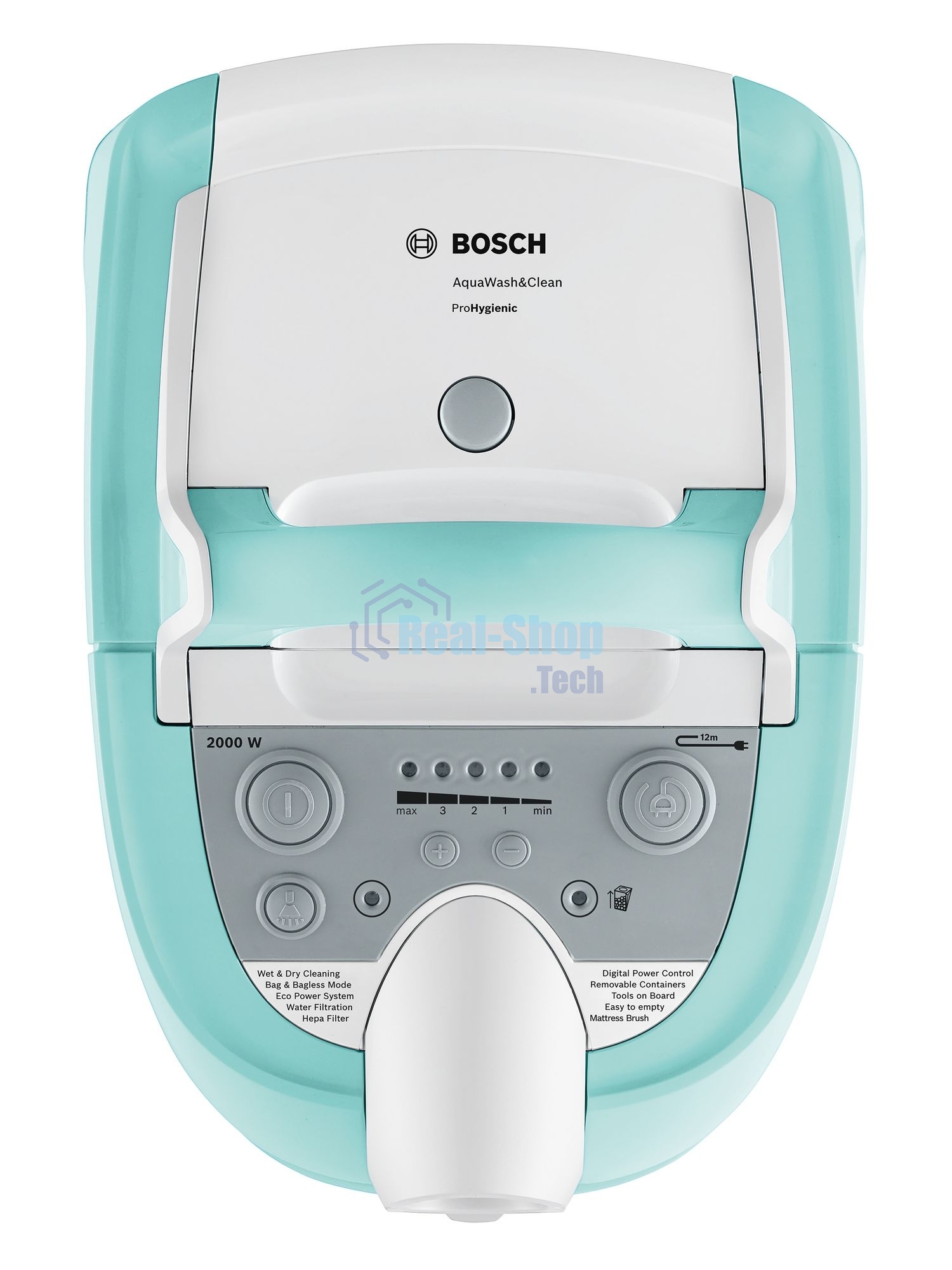 Пылесос Bosch BWD420HYG голубой, 2000 Вт, уборка сухая/влажная, пылесборник контейнер 4 л